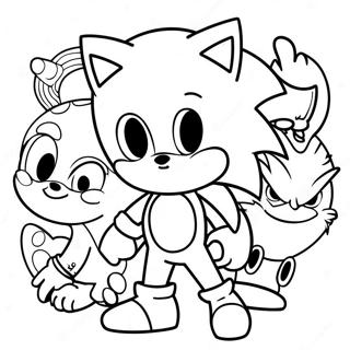 Page A Colorier Sonic Avec Des Amis 2-2719