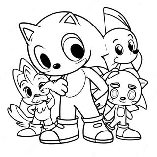 Page A Colorier Sonic Avec Des Amis 2-2720