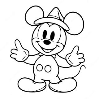 Page A Colorier De Mickey Mouse En Costume Dhalloween 30216-6576