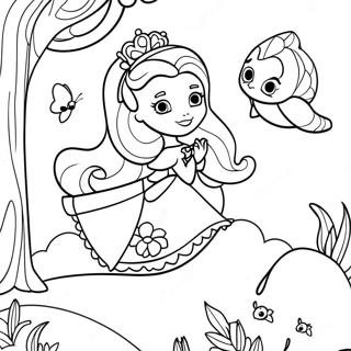 Page A Colorier De Sofia La Premiere Avec Des Creatures Magiques 30384-6618