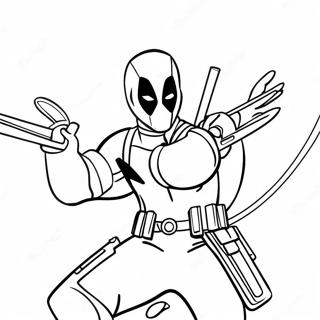 Deadpool Pages À Colorier