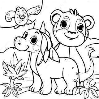 Animaux De Jungle Colores Page A Colorier 30642-6674