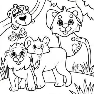 Animaux De Jungle Colores Page A Colorier 30642-6676