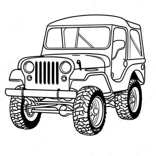 Jeep Classique Tout Terrain Page A Colorier 30812-6714