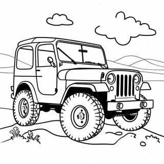 Jeep Classique Tout Terrain Page A Colorier 30812-6715