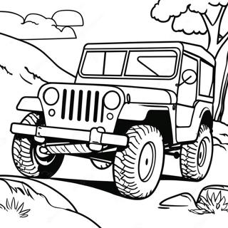 Jeep Classique Tout Terrain Page A Colorier 30812-6716