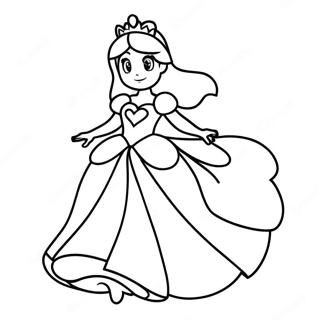 Rosalina Dans Une Robe Etincelante Page A Colorier 30907-6734