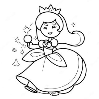 Rosalina Dans Une Robe Etincelante Page A Colorier 30907-6735