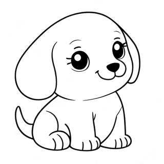 Page A Colorier De Chiot Mignon 3091-554