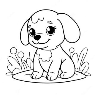 Page A Colorier De Chiot Mignon 3091-556