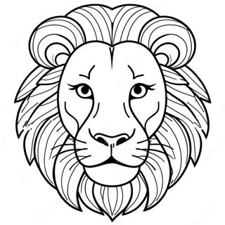 Page A Colorier De Lion Majestueux 3092-1462