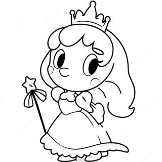 Page A Colorier De La Princesse Daisy Avec Une Baguette Magique 31089-6779