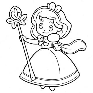 Page A Colorier De La Princesse Daisy Avec Une Baguette Magique 31089-6780