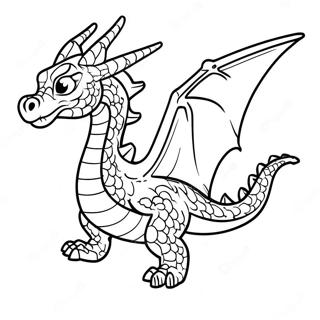 Page A Colorier Du Dragon Mysterieux Volant 31186-6803