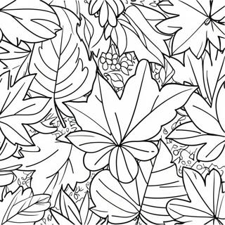 Page A Colorier Feuilles Dautomne Colorees 31373-6833