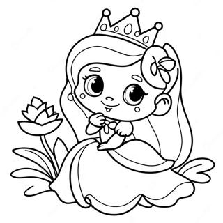 Princesse Et Grenouille Pages à colorier