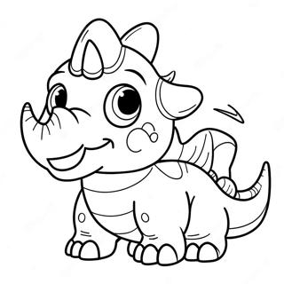 Triceratops Pages À Colorier