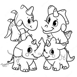 Triceratops Pages à colorier