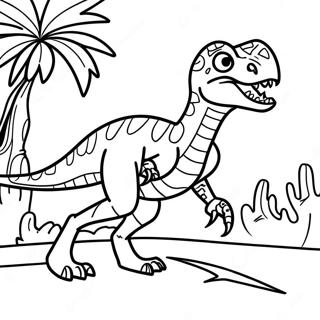 Vélociraptor Pages À Colorier