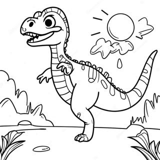 Vélociraptor Pages à colorier