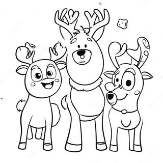 Rudolph Pages à colorier