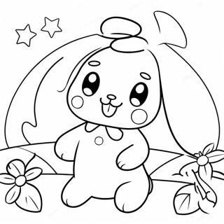 Page A Colorier De Cinnamoroll Avec Des Amis 3292-1077