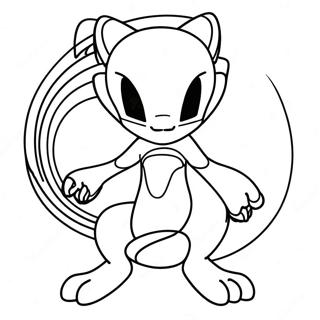 Page A Colorier De Mewtwo Avec Des Pouvoirs Psychiques 33074-7217