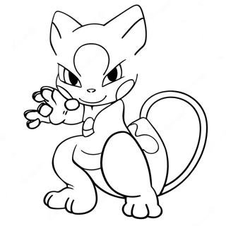 Page A Colorier De Mewtwo Avec Des Pouvoirs Psychiques 33074-7218