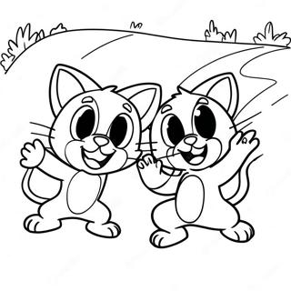 Tom Et Jerry Pages À Colorier