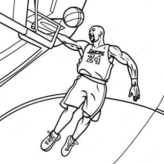 Kobe Bryant Pages À Colorier