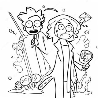 Page A Colorier Des Aventures De Rick Et Morty 33629-7334