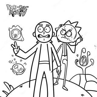 Page A Colorier Des Aventures De Rick Et Morty 33629-7335