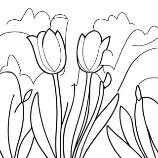 Tulipe Pages À Colorier