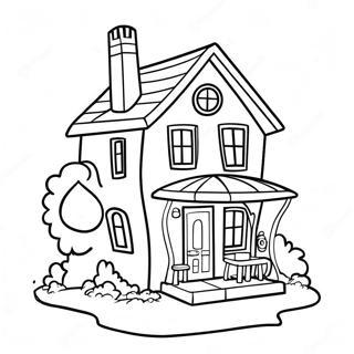 Maison De Blues Clues Page A Colorier 34342-7498