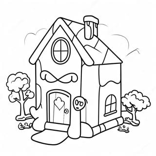 Maison De Blues Clues Page A Colorier 34342-7499