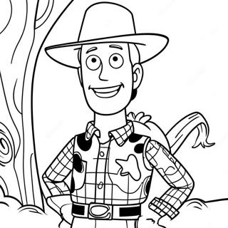 Woody Avec Des Amis Page A Colorier 35329 7732