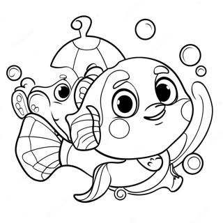 Page A Colorier Aventure Coloree Des Bubble Guppies 35514-7755