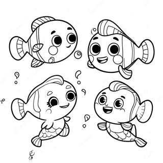 Page A Colorier Des Bubble Guppies Chantant Ensemble 35516-7761