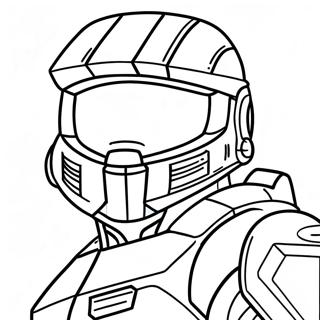 Page A Colorier Du Personnage Master Chief De Halo 35683-7796