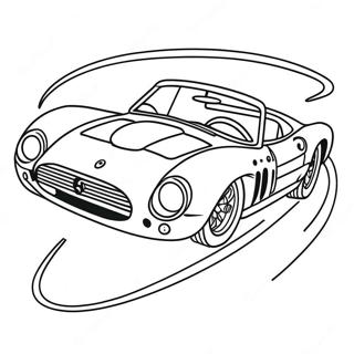 Page A Colorier De La Voiture De Course Ferrari Classique 35967-7858