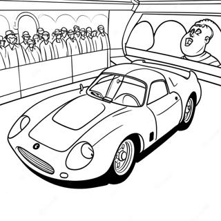 Page A Colorier De La Voiture De Course Ferrari Classique 35967-7859