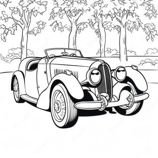 Page A Colorier De La Voiture Bugatti Classique 36053-7875