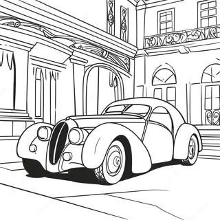 Page A Colorier De La Voiture Bugatti Classique 36053-7876