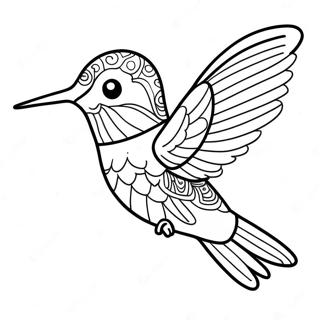 Colibri Pages À Colorier