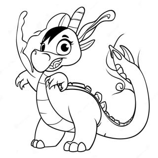Page A Colorier De Mulan Avec Le Dragon Mushu 37262-8138
