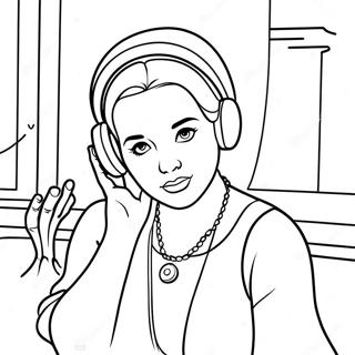 Page A Colorier De Dolores Ecoutant Des Secrets 3745-2411