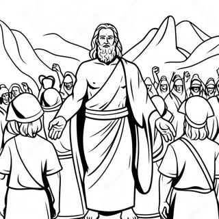 Moise Menant Les Israelites Page A Colorier 37745 8251