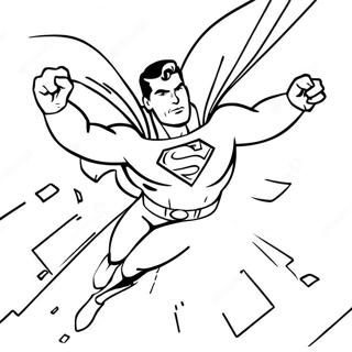 Superman Volant Haut Page A Colorier 37922-8274