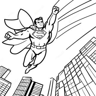 Superman Volant Haut Page A Colorier 37922-8275