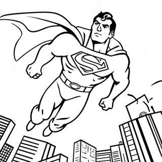 Superman Volant Haut Page A Colorier 37922-8276